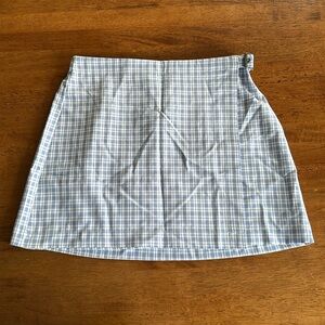 Wild fable blue and white plaid skirt